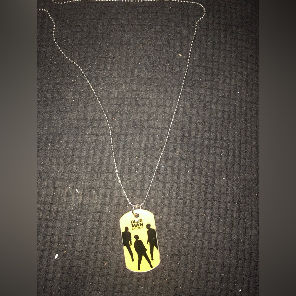 4-sale Blue Man Group Tag Necklace - 688 $25 or $20 w/offer